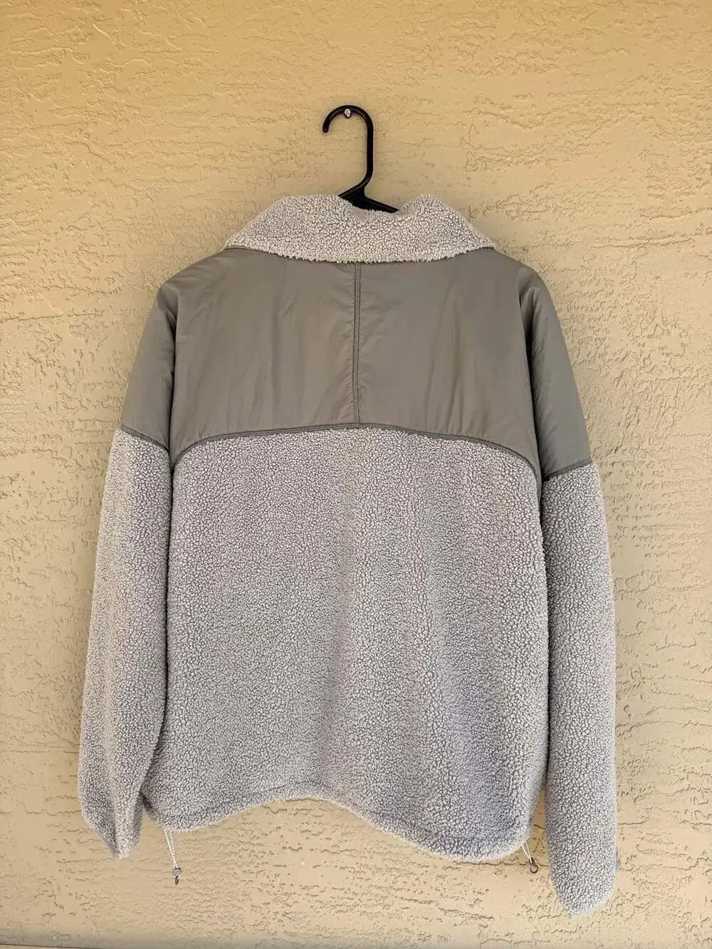 Under Armour Sherpa Fleece Jacket Grey Nylon Mix - Large Fit Medium